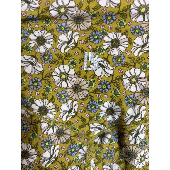 Buff Bunny Collection Floral Leggings Olive Green Size S - Picture 4 of 6